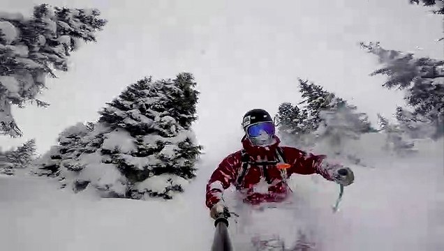 Incredible Downhill Skiing POV
