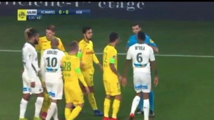 Fabio & Yann M'Vila Red Card -  Nantes vs ST Etienne  0-0  30.01.2019 (HD)