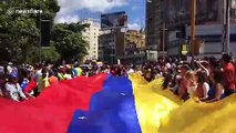 Venezuelans protest against Nicolas Maduro in streets of Caracas
