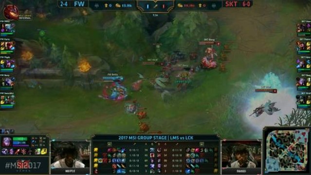 FW vs SKT Highlights MSI 2017 Group Flash Wolves vs SK Telecom T1 by Onivia