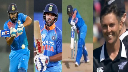 IND vs NZ 4th ODI: Rohit, Dhawan gone early, Shubman gill departs as India loose fifth | वनइंडिया