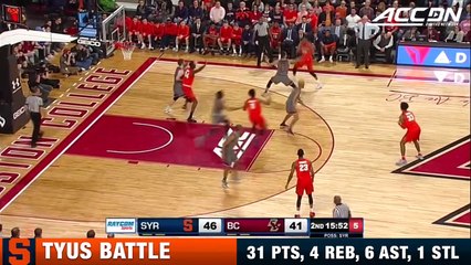 Syracuse's Tyus Battle Leads The Orange To Victory