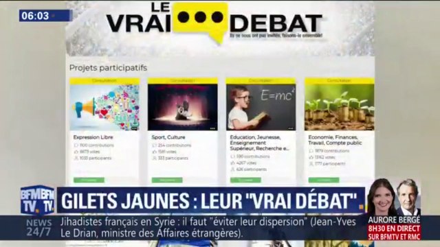 Le vrai débat : quelles différences entre la plate-forme des gilets jaunes et le grand débat du gouvernement?