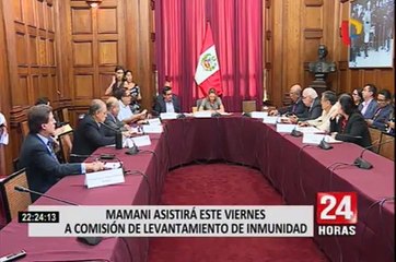 Moisés Mamani acudirá a la Comisión de Levantamiento de Inmunidad este viernes