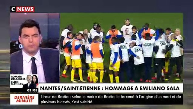 Regardez l'hommage bouleversant hier soir du FC Nantes et d'Emiliano Sala après sa disparition en avion il y a une semaine