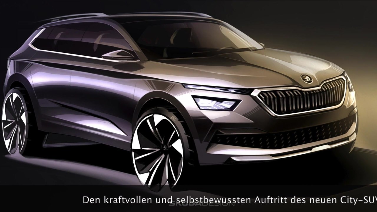 Erste Zeichnungen des ŠKODA KAMIQ - Ausblick auf das neue City-SUV
