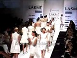 Neetu Chandra presents Rahul Mishra's collection - Lakme Fashion Week