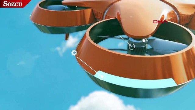 Yangında mahsur kalanları bu 'drone' kurtaracak