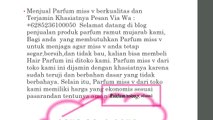 0852-3610-0050| Produsen Pewangi Miss V Alami Di Surabaya