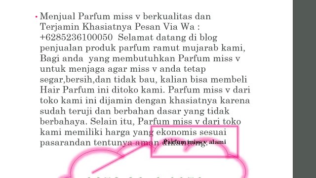 0852-3610-0050| Produsen Pewangi Miss V Alami Di Surabaya