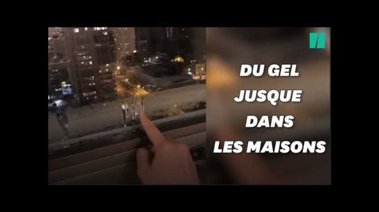 Aux États-Unis, même les fenêtres et les portes gèlent à cause du froid