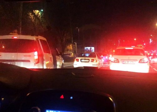 Asker Uğurlama Konvoyu Trafiği Tehlikeye Düşürdü