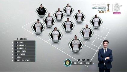 La alineación del Real Madrid ante el Alavés (La Liga: Jornada 22)