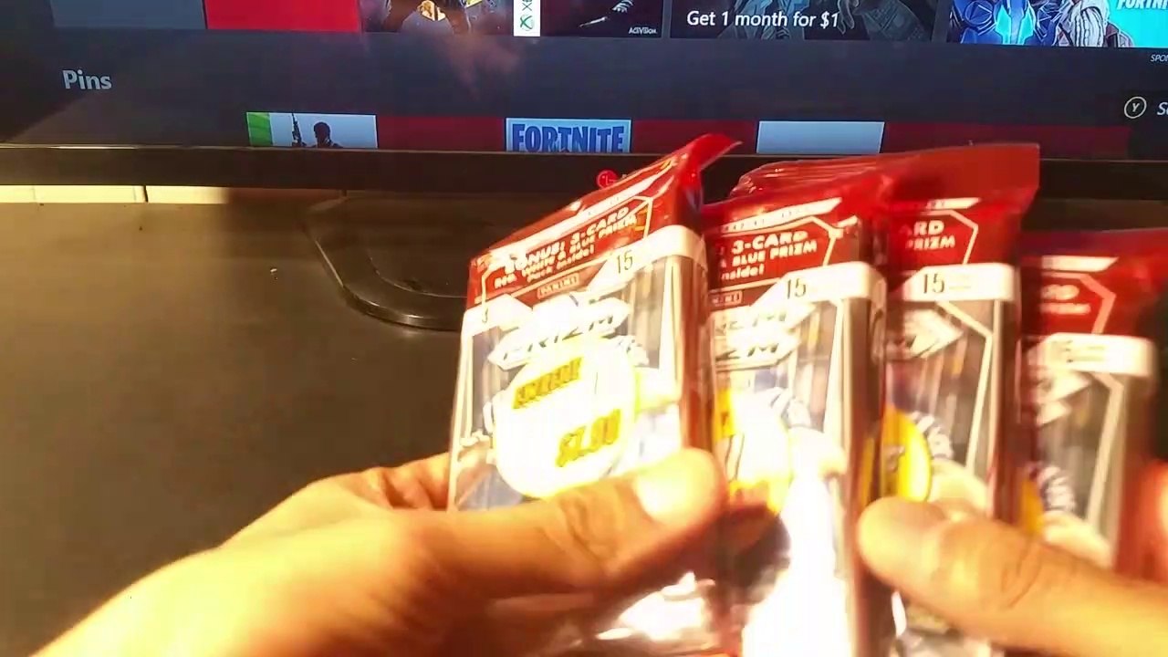 HUGE Todd Gurley die cut hit. 2015 Panini Prizm NFL Football trading cards. Four pack opening with red white and blue bonus cards. Super Bowl 53 Special.