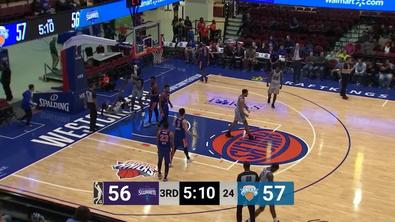 Cat Barber scores and draws the foul