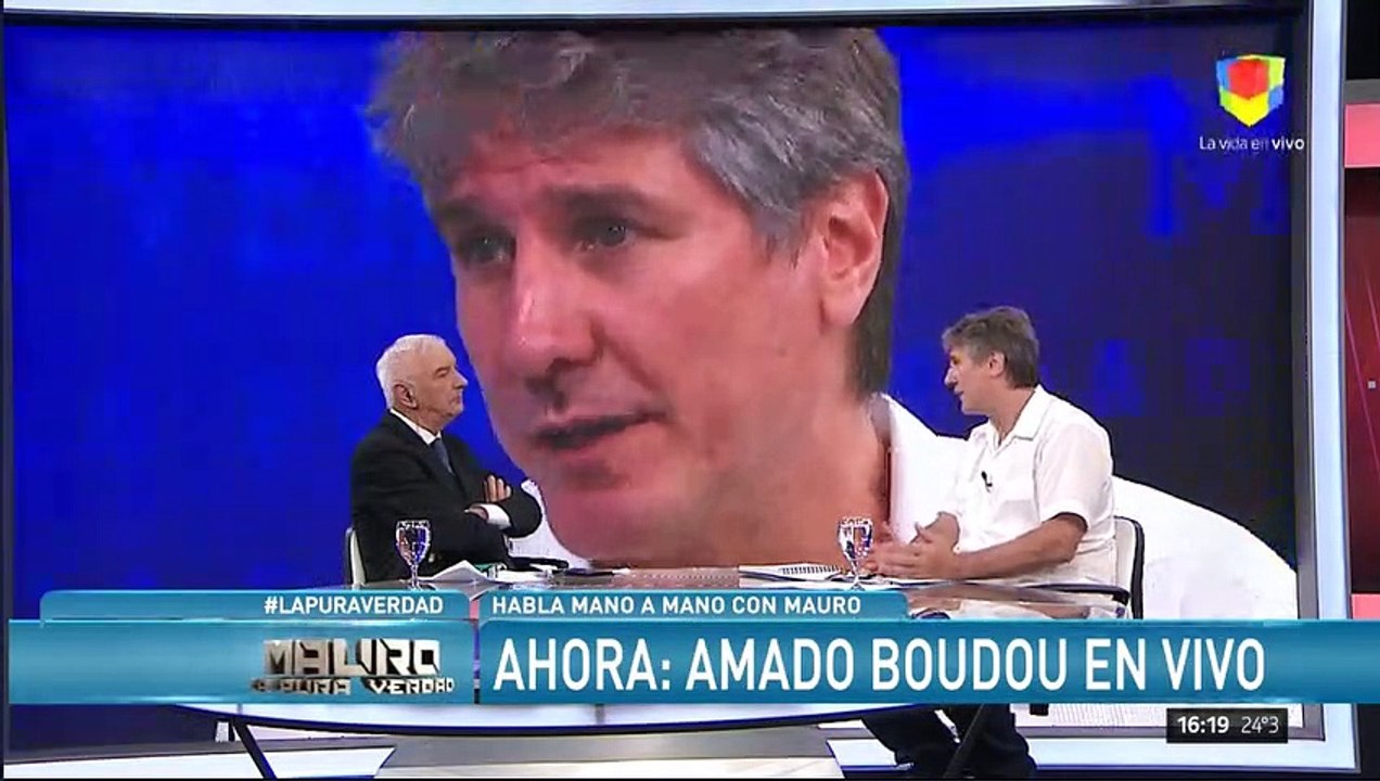Amado Boudou con Mauro Viale