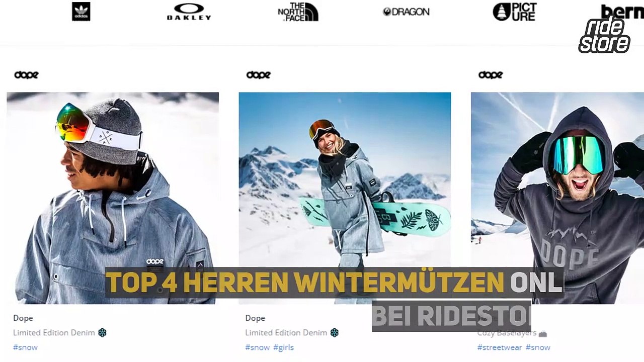 Top 4 Herren Wintermützen online bei Ridestore