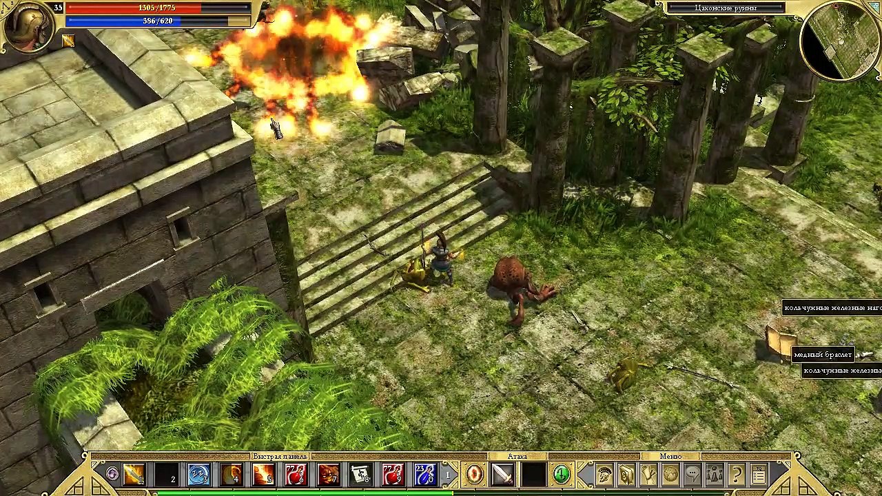 Titan Quest. #58. Великая гробница Эгимия. Прохождение без комментариев.