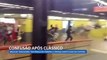 Briga de torcedores tem pânico em terminal e ônibus danificados em Curitiba