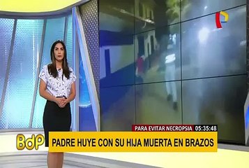 Iquitos: Padre huyó con el cuerpo de su pequeña hija para evitar autopsia