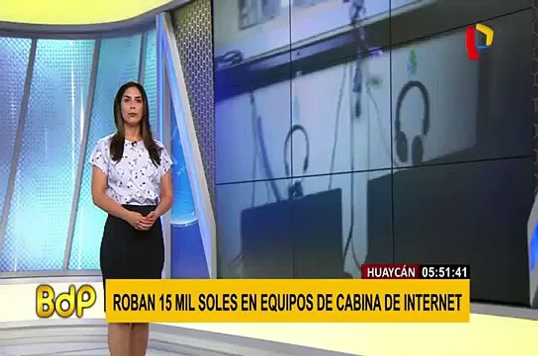 Huaycán: delincuentes se llevan 15 mil soles en equipos de cabina de internet