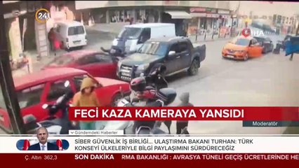 Feci kaza kameraya yansıdı