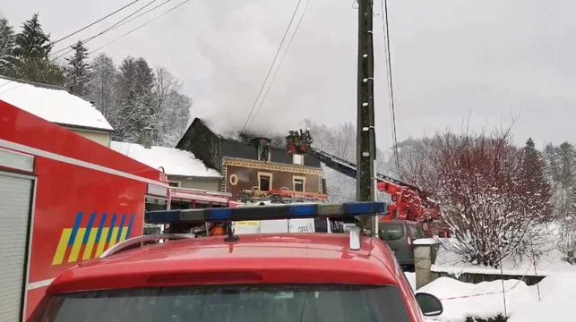 La Meuse-Luxembourg - Incendie d'une maison à Chatillon
