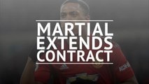 Football: Martial extends Man Utd contract
