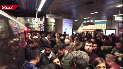 Şişli’de metro arızası