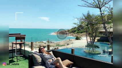 ลี นาตาลี แซ่บมาก อวดหุ่นในชุดว่ายน้ำ ริมทะเล