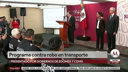 CdMx y Edomex harán operativos conjuntos contra robo a transporte público