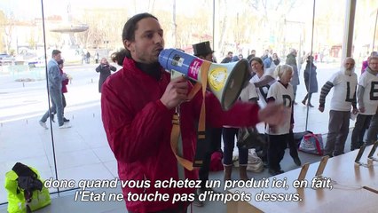Attac s'invite dans un Apple Store d'Aix pour prélever l'impôt