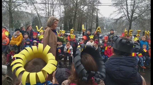 Harcèlement à l'école: la reine Mathilde en visite à l'athénée d'Esneux