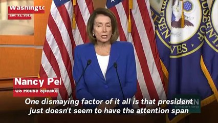 Nancy Pelosi: Trump Doesn't Have The 'Attention Span Or Desire' To Hear Out Intelligence Community