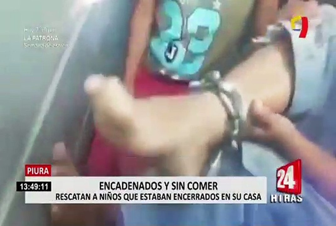 Piura: recatan a tres niños que estaban encadenados en vivienda