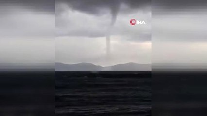 Ayvalık'ta Hortum Anı Kamerada