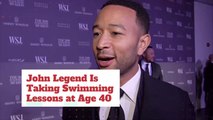 John Legend Is Learning To Swim Better Than Ever