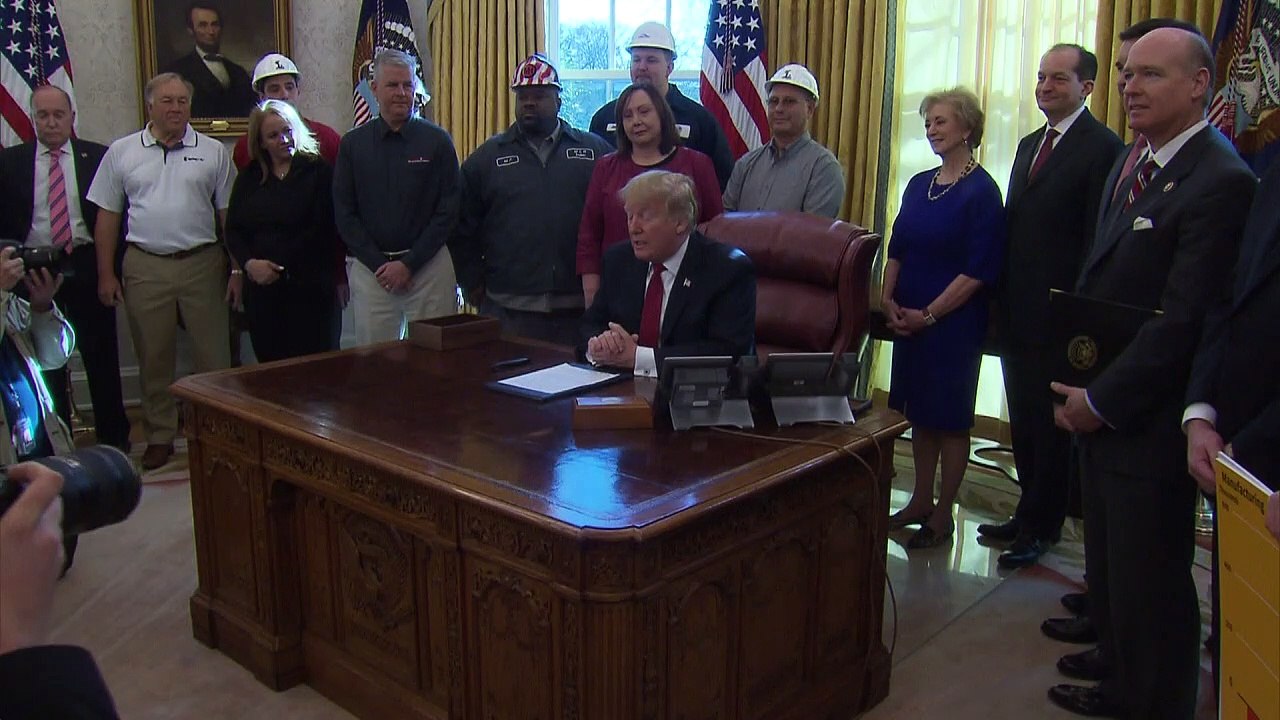 Trump relata progressos com China