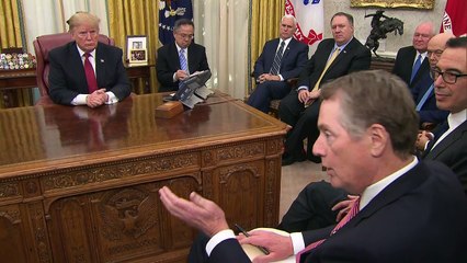 Trump: “enormes progresos” en negociación comercial con China