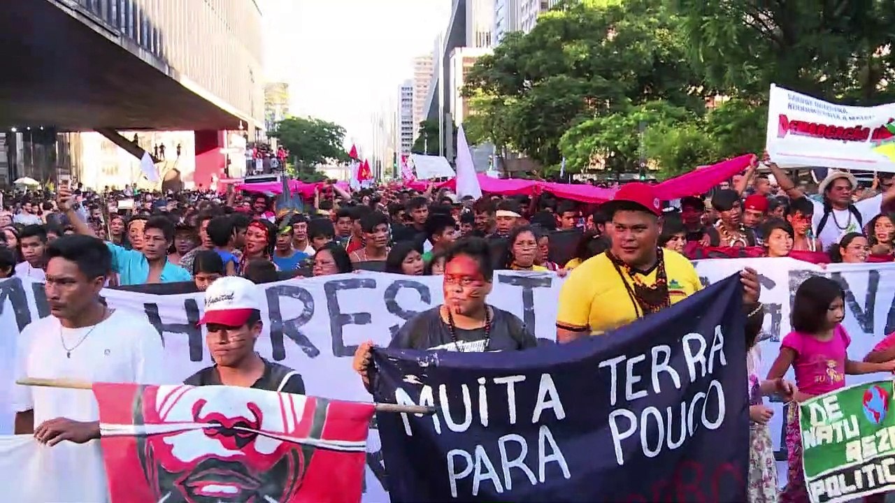 Protesto indígena em SP