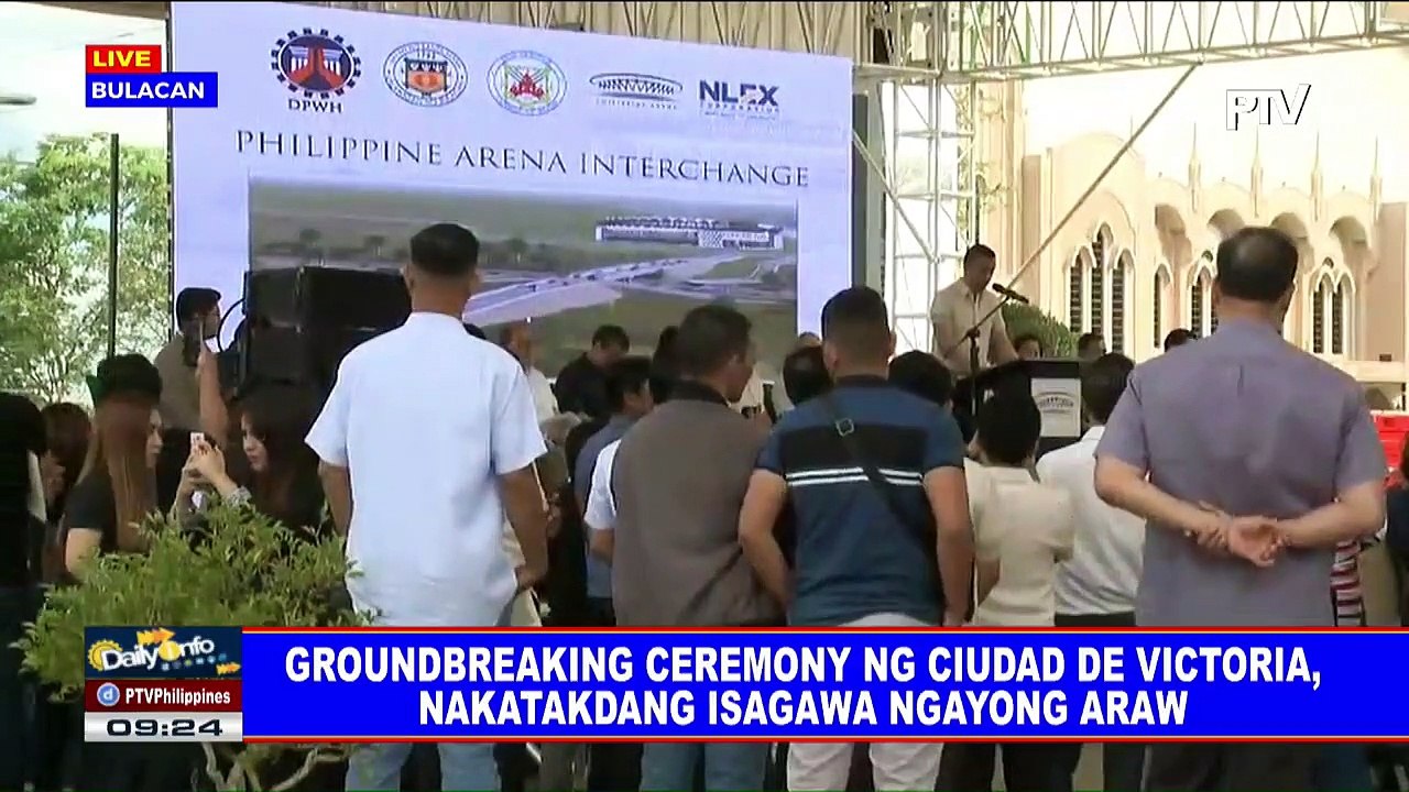 Groundbreaking ceremony ng Ciudad de Victoria interchange