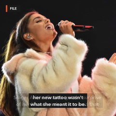 Ariana Grande's '7 rings' tattoo actually reads 'small charcoal grill'