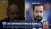 Les contradictions d'Alexandre Benalla entre l'enregistrement de Mediapart et ses déclarations devant la commission