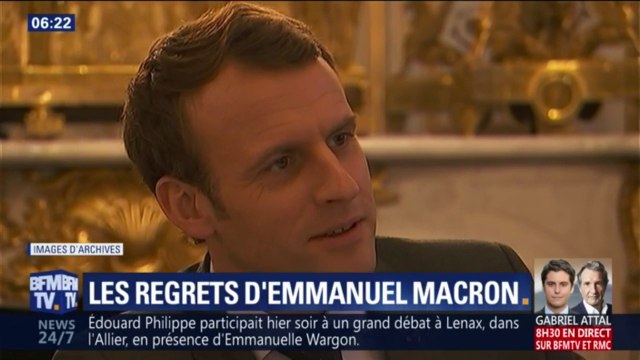 J'ai beaucoup appris (...) Cela m'a scarifié. Les confidences d'Emmanuel Macron sur sa présidence à des journalistes