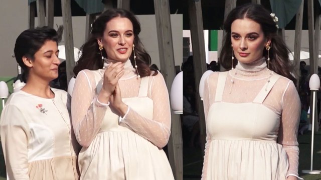 Evelyn Sharma walks the Ramp at Lakme Fashion week 2019| FilmiBeat