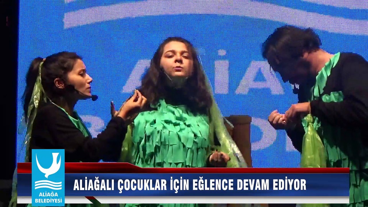 ALİAĞALI ÇOCUKLAR İÇİN EĞLENCE DEVAM EDİYOR