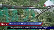 Antalya’da hortumun vurduğu seralarda servet yatıyor