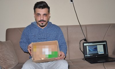 İnternetten araç teybi sipariş etti, kutuyu açınca şok geçirdi