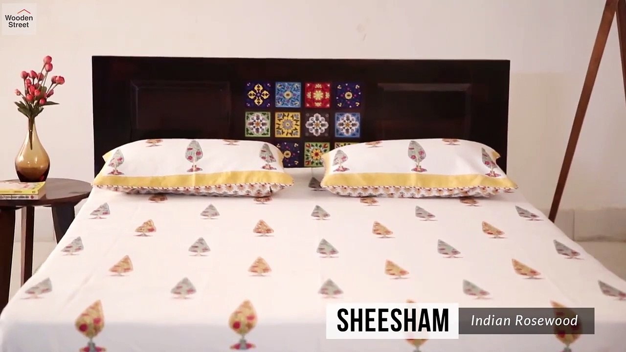 Double Bed- Buy Boho Double Bed Online at Wooden Street