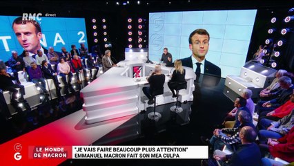Le monde de Macron : "Je vais faire beaucoup plus attention" Emmanuel Macron fait son mea culpa - 01/02